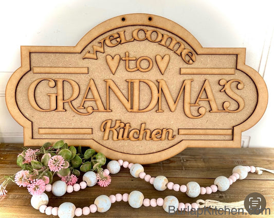 (CK) Welcome to Grandma’s Kitchen craft kit - FREE SHIPPING