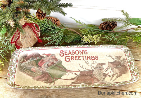 (F) Seasons Greetings Tray