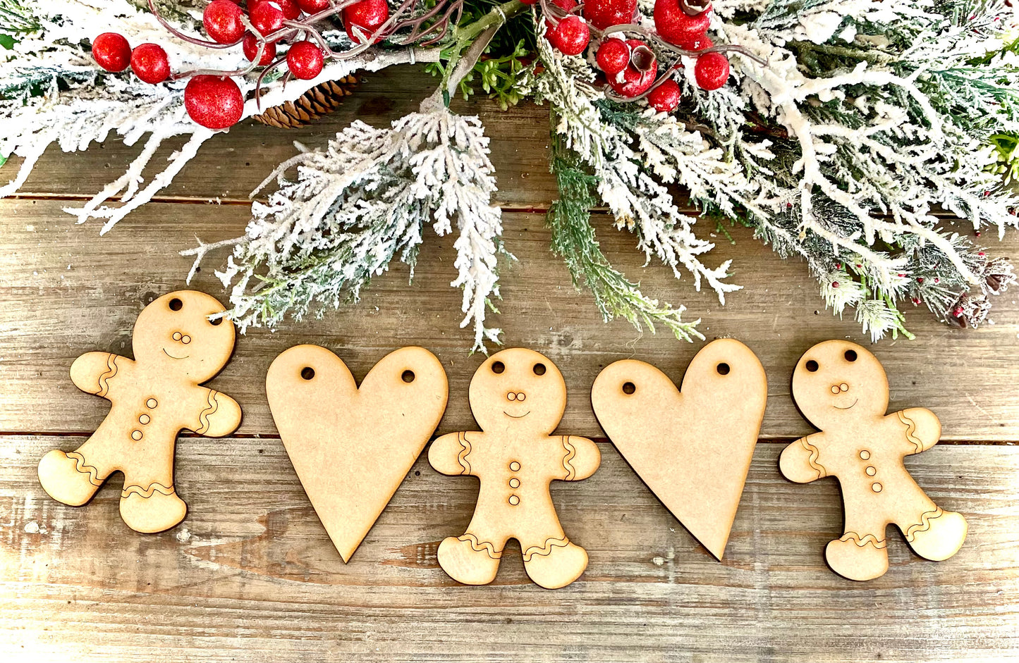 Gingerbread Heart Garland