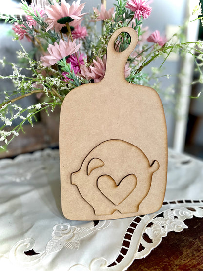 Pig Cutting Board - DIY Craft Kit