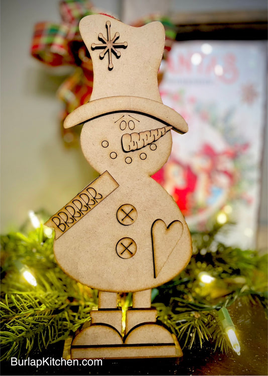 Merry Monday Primitive Snowman