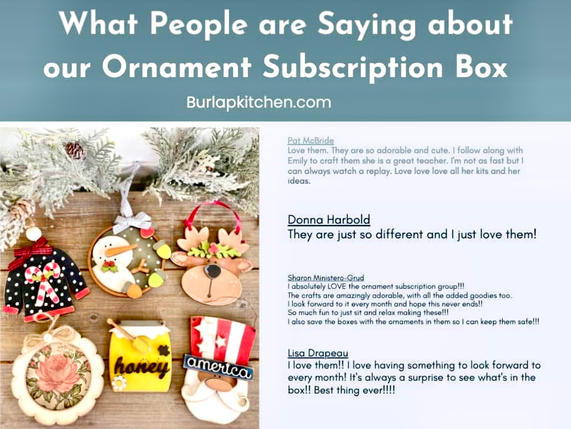 Ornament Subscription Box – Monthly Crafting Delight!