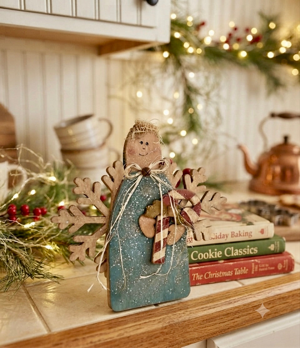 Snowman Snowflake Angel Leaner - DIY Craft Kit