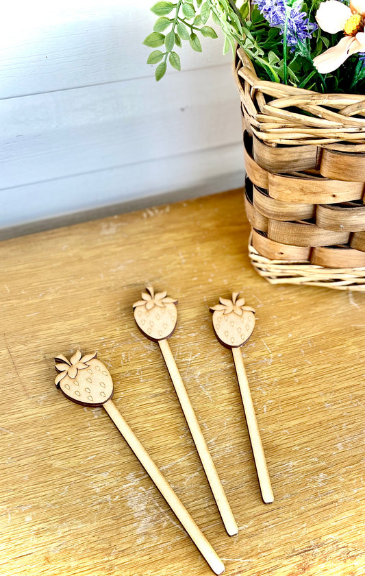 (Item#024) DIY Strawberry Inserts for Interchangeable Flower Pot (*Inserts Only)