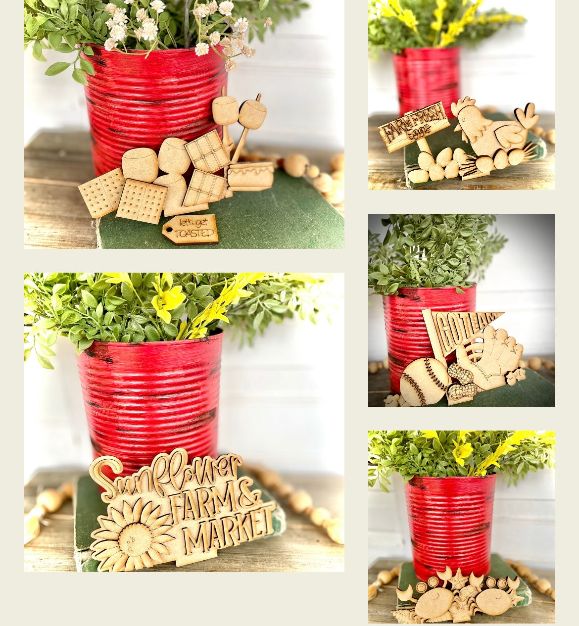 New Summer-Themed DIY INSERTS ONLY Bundle Deal for interchangeable basket (Basket NOT included)