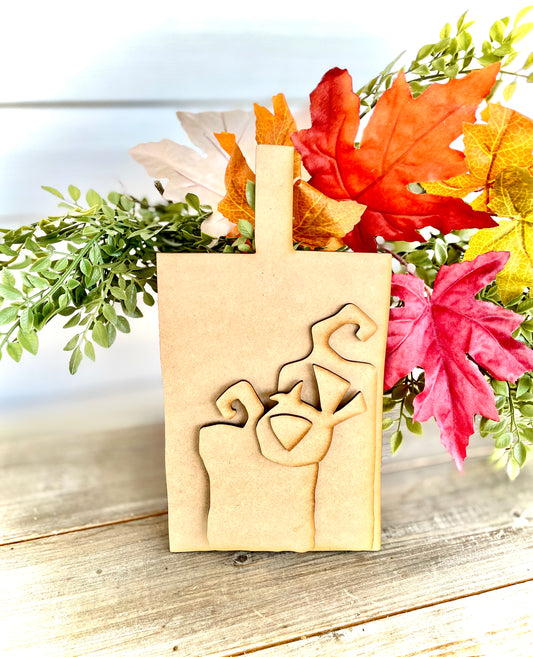 Rustic Pumpkins and Crow Cutting Board (DIY Craft Kit)
