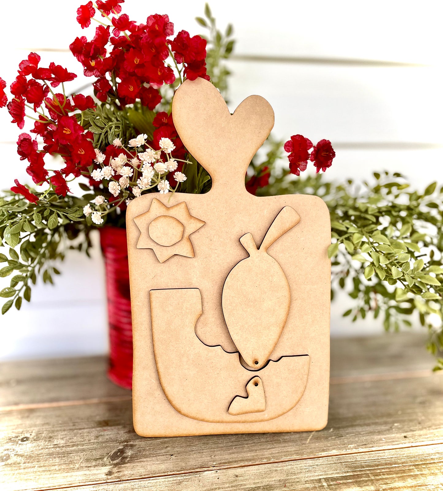 (CK) DIY Cutting Board w/ Watermelon & Crow