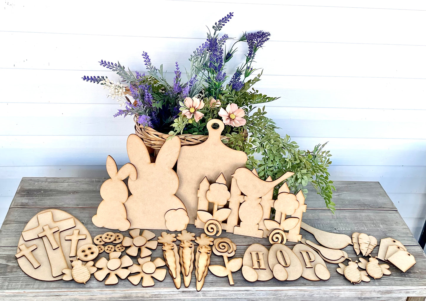 (Item#005) Hoppy Spring Fun Box - DIY Cutouts