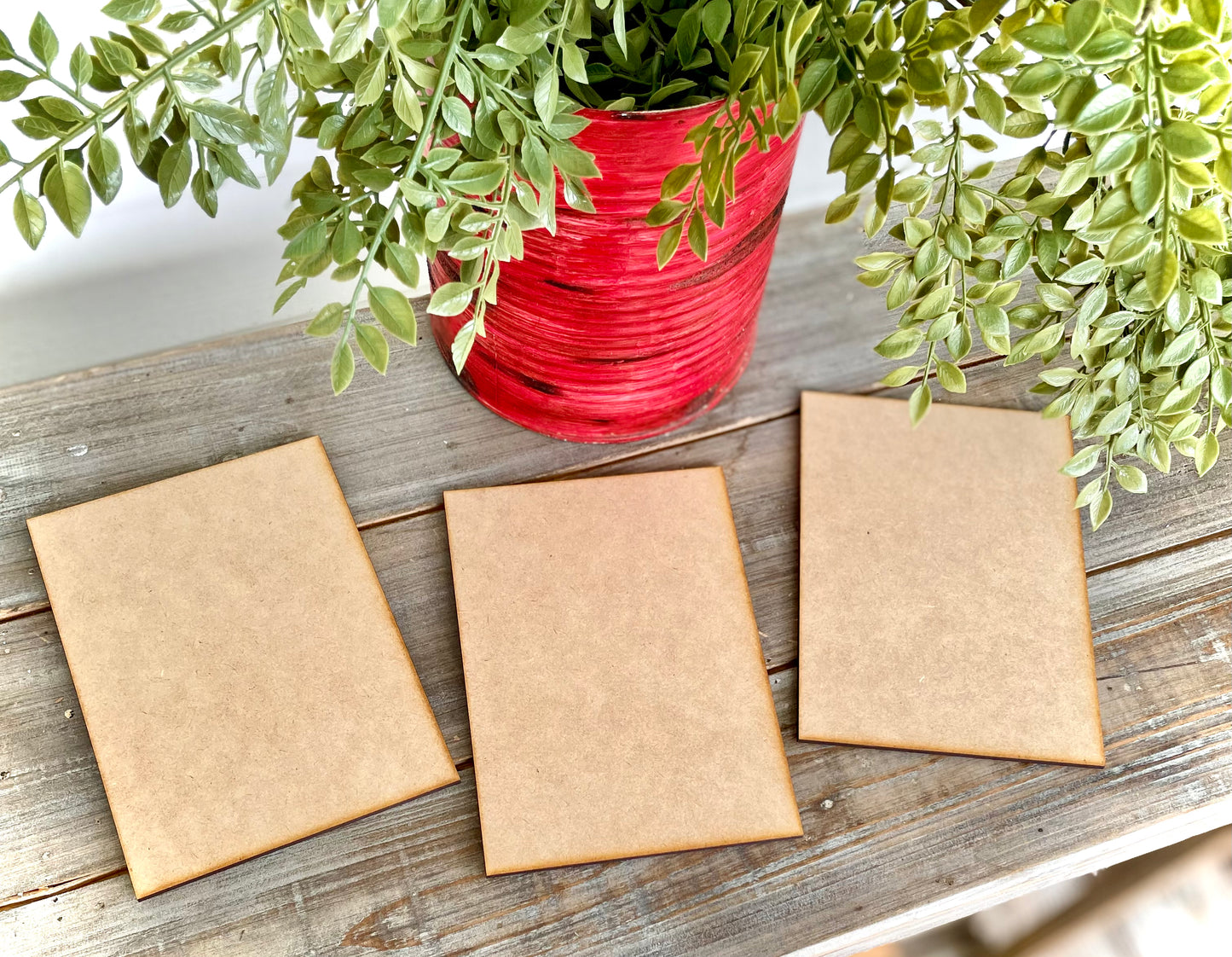 Medium Rectangle Blanks for Crafting, Set of 3
