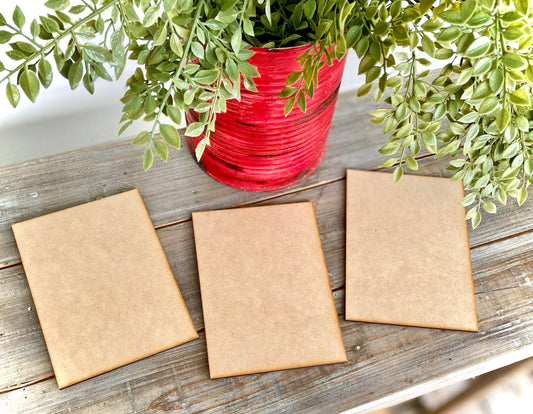 Medium Rectangle Blanks for Crafting, Set of 3