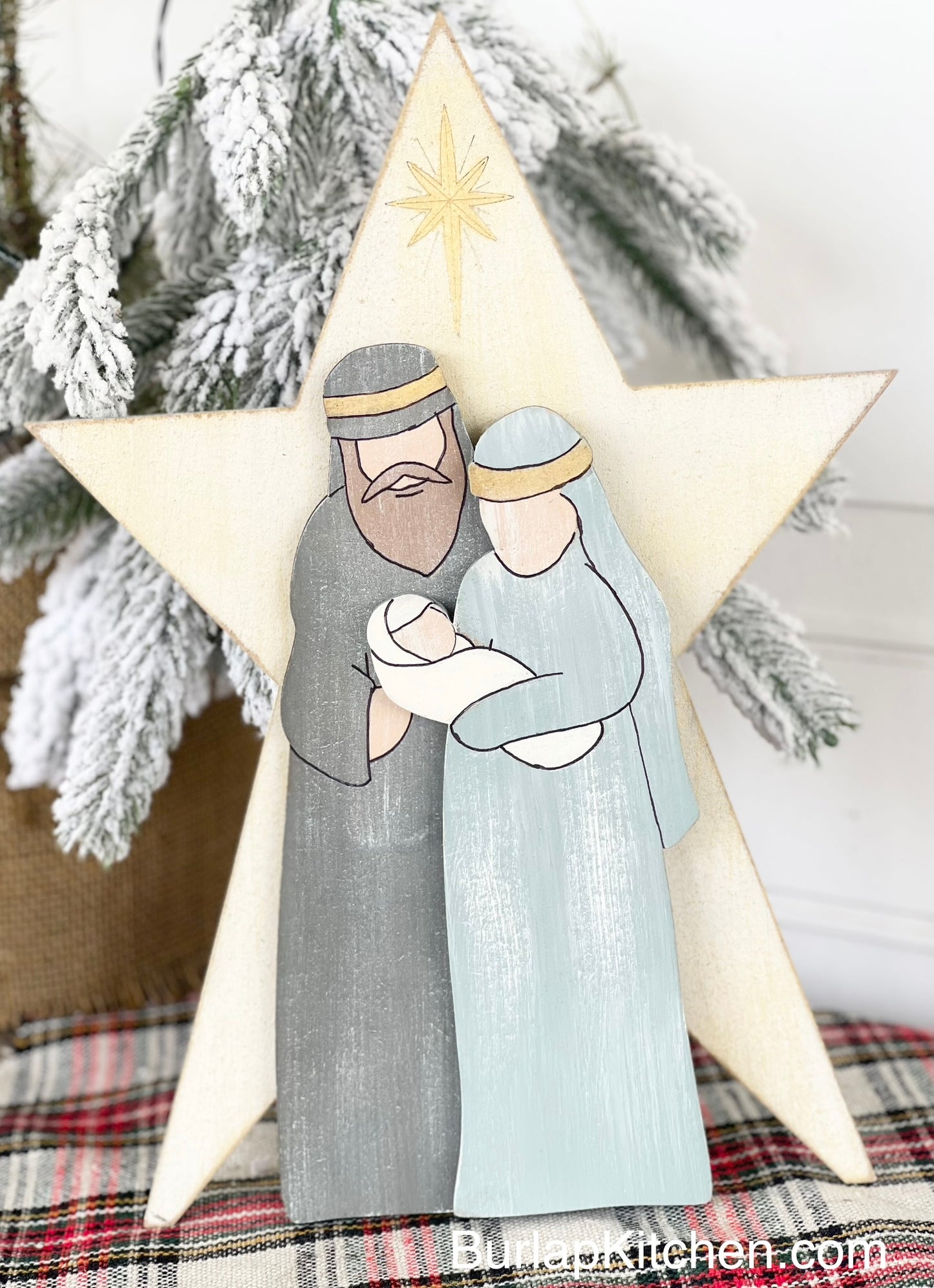 (CK) Star Nativity Scene Leaner - Craft Kit