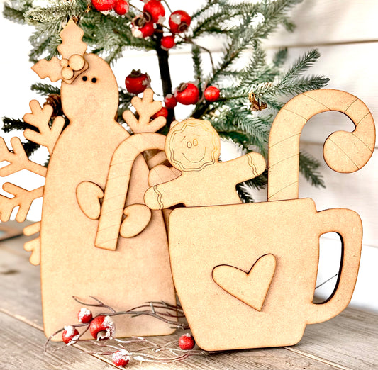 Merry Monday Snowman Angel & Gingerbread Cup Bundle