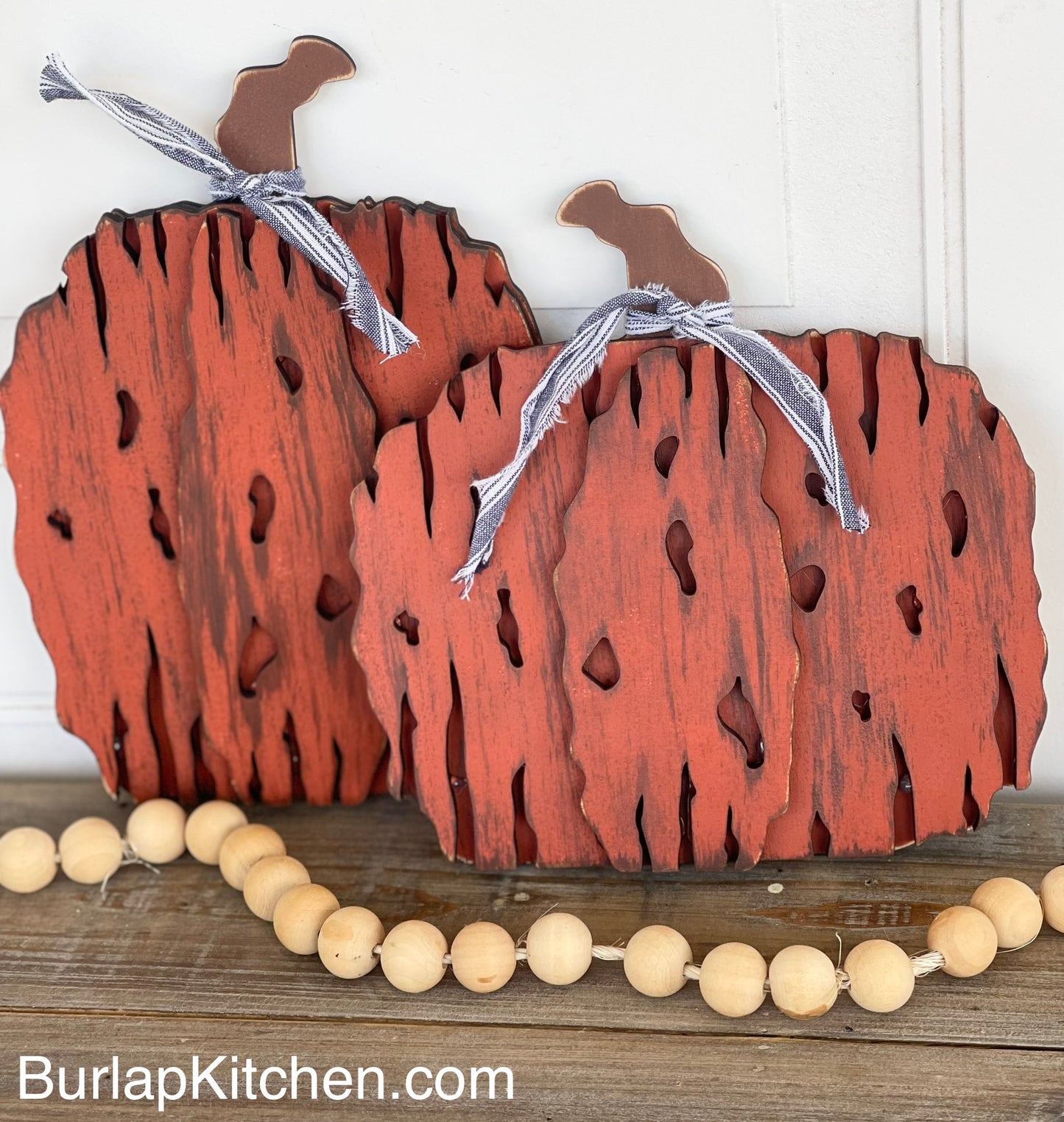 (CK) Grunge/Rustic Pumpkins, Set of 2 - Craft Kit