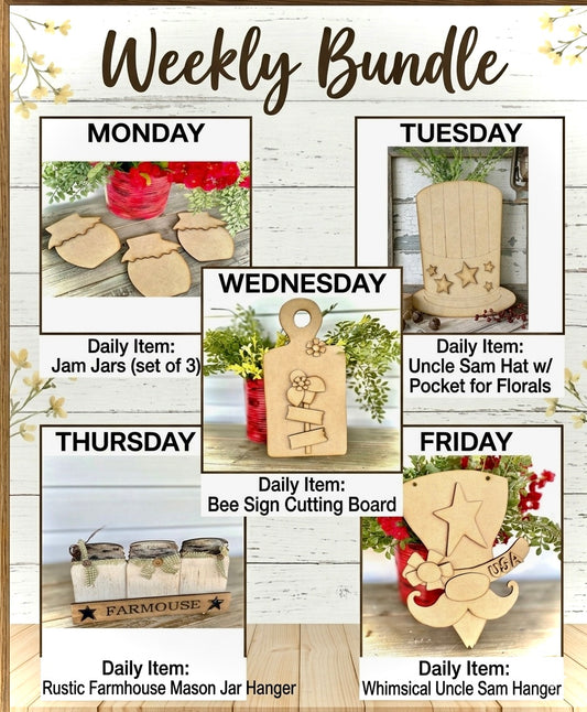 (Item#044)  Weekly Bundle - DIY Craft Kits