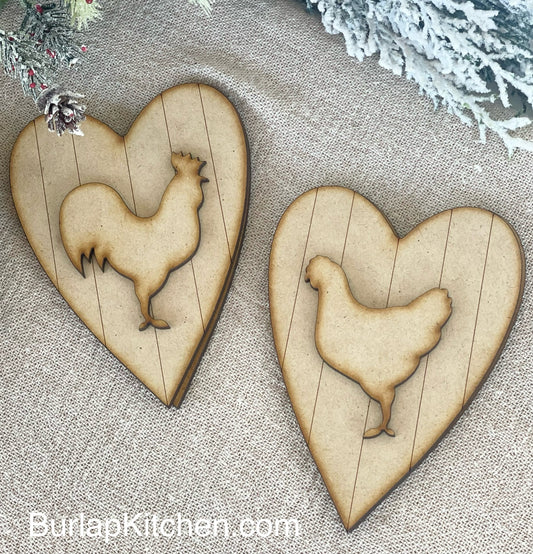 (CK) Chicken heart ornament craft kit
