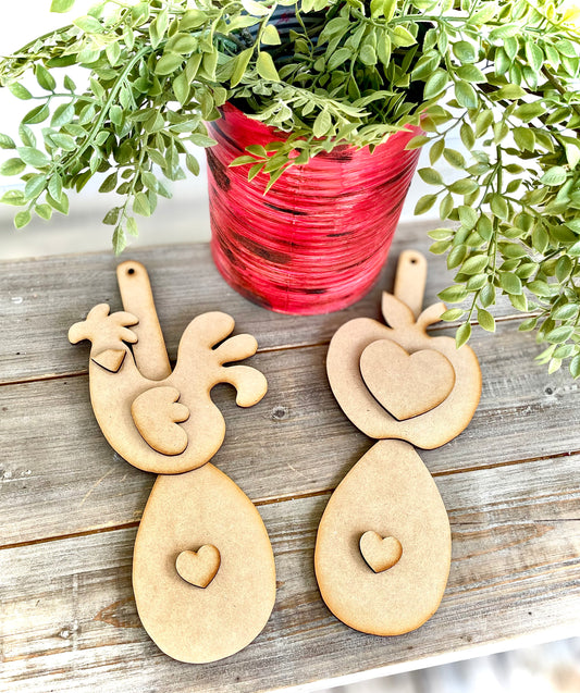 Chicken and Apple Resting Spoon Hangers (DIY Craft Kit)