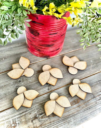 Set of 6 Bee Blanks w/ Wings (2 different sizes) (DIY Craft Kit)