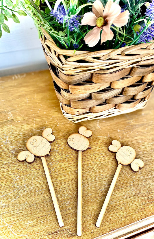 (Item#025) DIY Bumble Bee Inserts for Interchangeable Flower Pot (*Inserts Only)