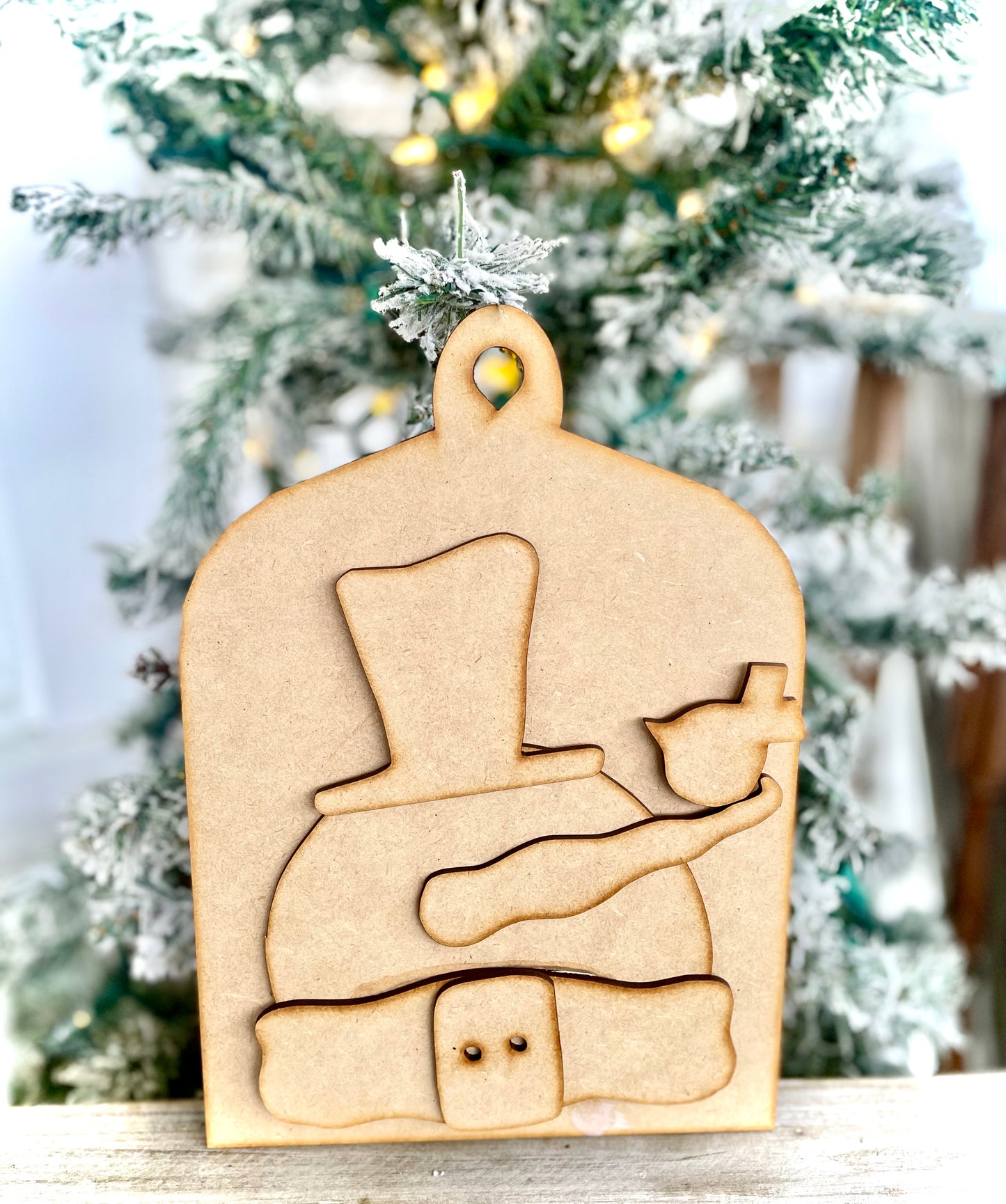 Cutting Board w/ Snowman and Cardinal Friend - (DIY Craft Kit)