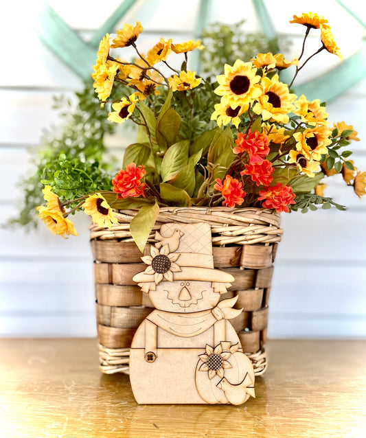 Bib Overall Scarecrow Leaner (Now cut on 1/8” MDF/Hardboard) - DIY Craft Kit