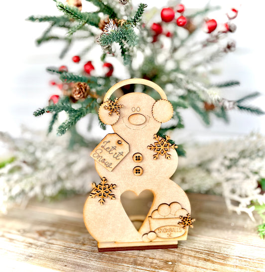 Merry Monday “Let it Snow” Snowman Votive (DIY Craft Kit)