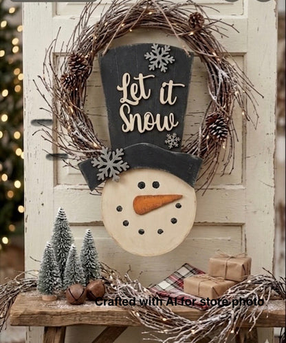Tall Hat Snowman Hanger - DIY Craft Kit