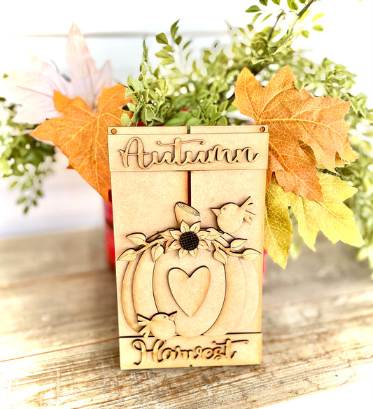 Autumn Harvest Sign Leaner/Hanger (DIY Craft Kit)