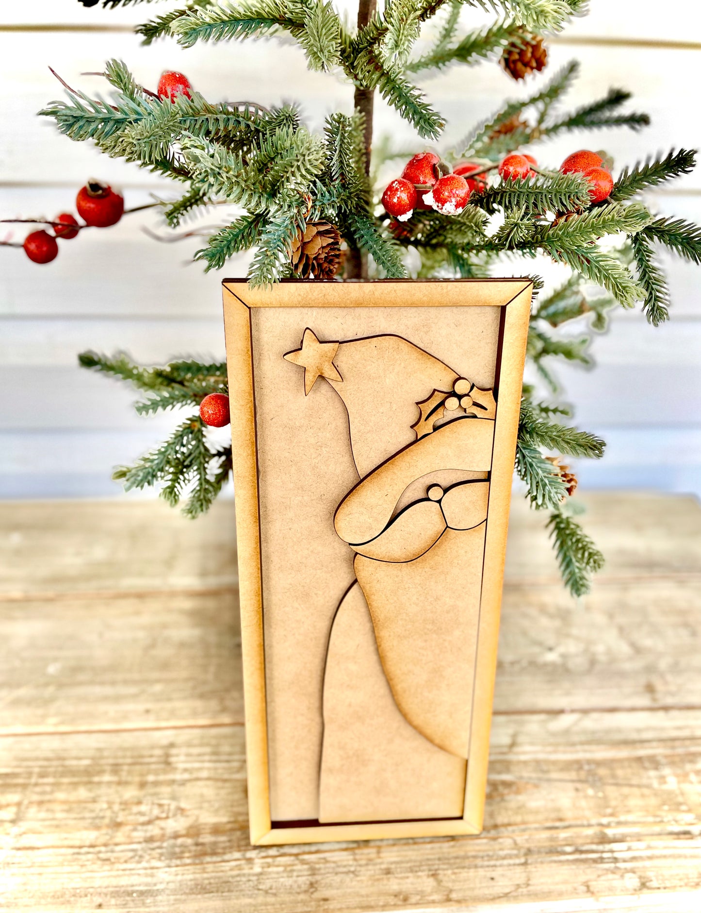 Whimsical Santa Frame Leaner - DIY Craft Kit