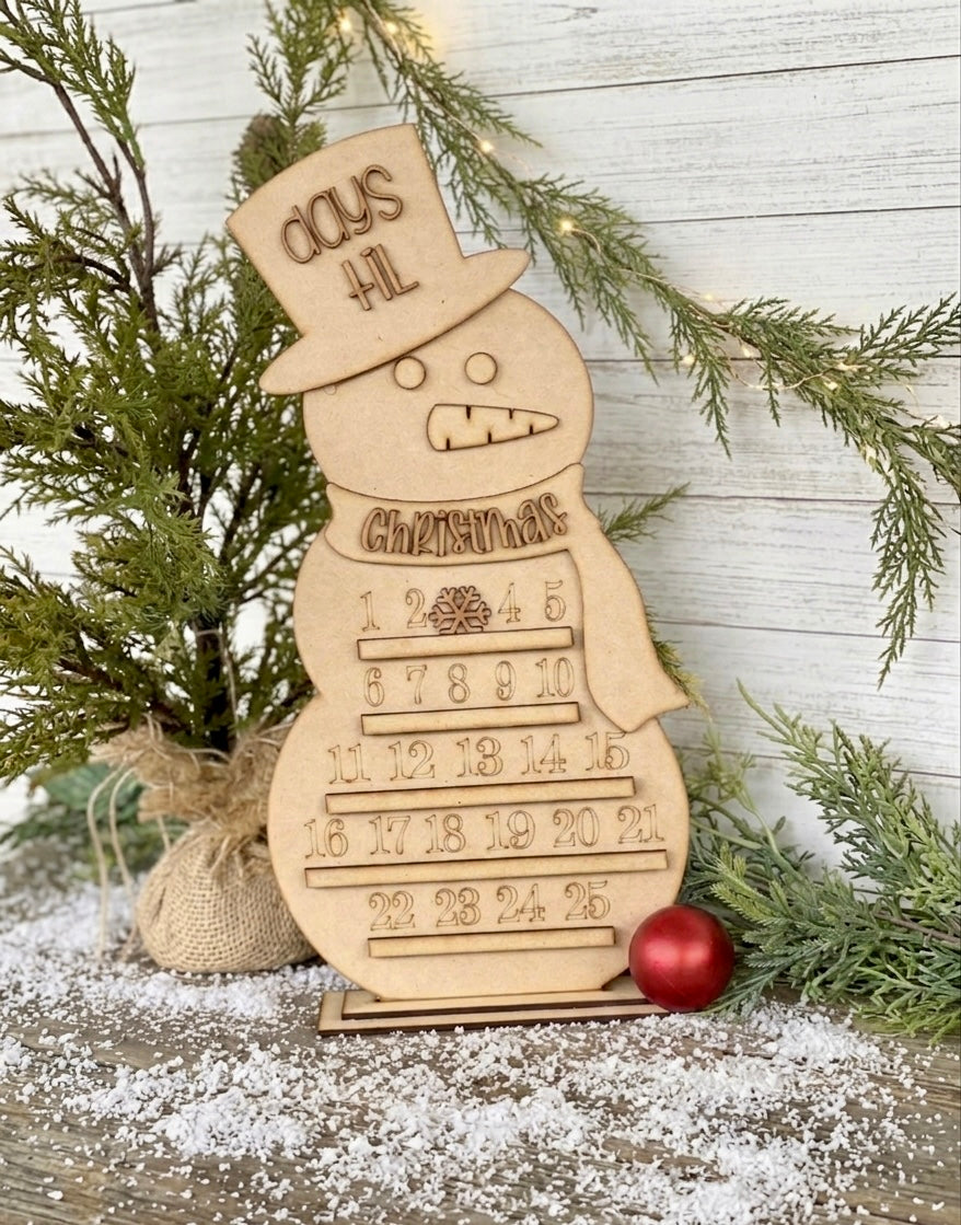 Snowman Christmas Countdown - DIY Craft Kit