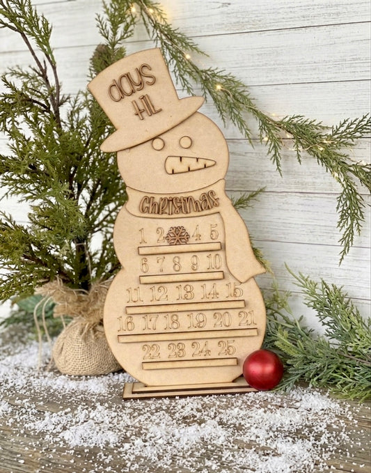 Snowman Christmas Countdown - DIY Craft Kit