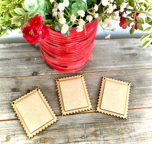 (CK) Blank DIY Stamp Ornaments, Set of 3