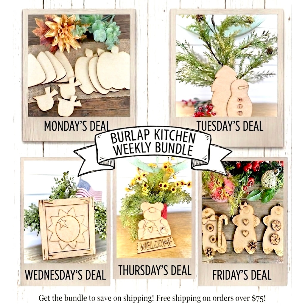 (Item#050) Weekly Bundle - DIY Craft Kits/Cutouts