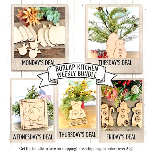(Item#050) Weekly Bundle - DIY Craft Kits/Cutouts