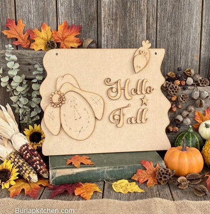 “Hello Fall” Scarecrow Sign - Craft Kit