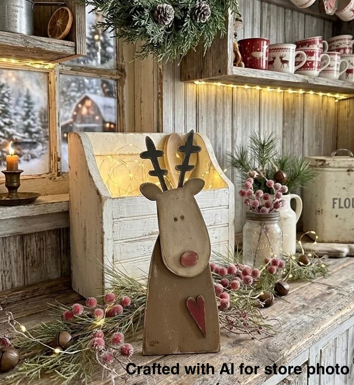 (Item#083) Skinny Reindeer Leaner - DIY Craft Kit