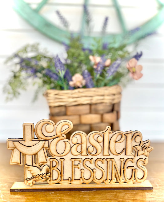 (Item#020) FER - Easter Blessings Shelf Sitter - DIY Craft Kit