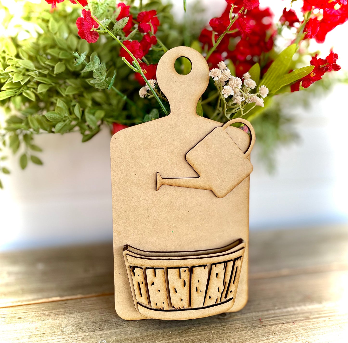 (CK) DIY Cutting Board w/ Watering Can & Floral Pocket Craft Kit