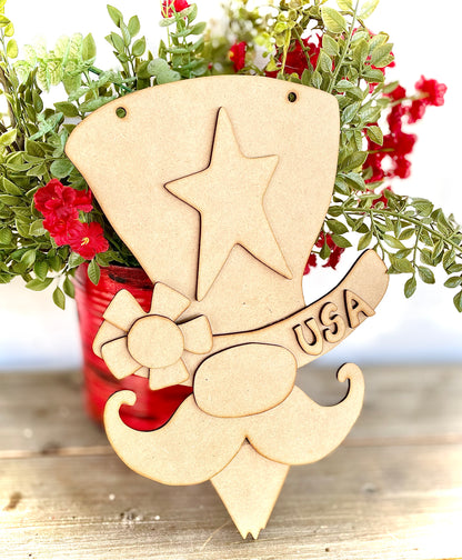 (CK) DIY Whimsical Uncle Sam Hanger