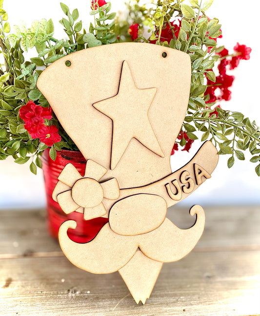(CK) DIY Whimsical Uncle Sam Hanger