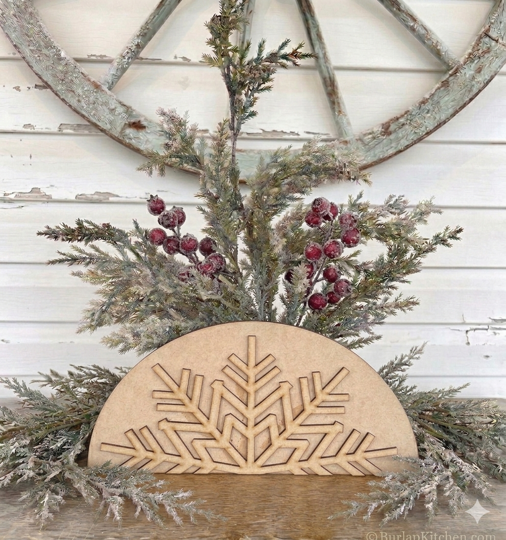 Snowflake Shelf Leaner - DIY Craft kit