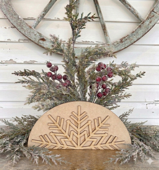 Snowflake Shelf Leaner - DIY Craft kit