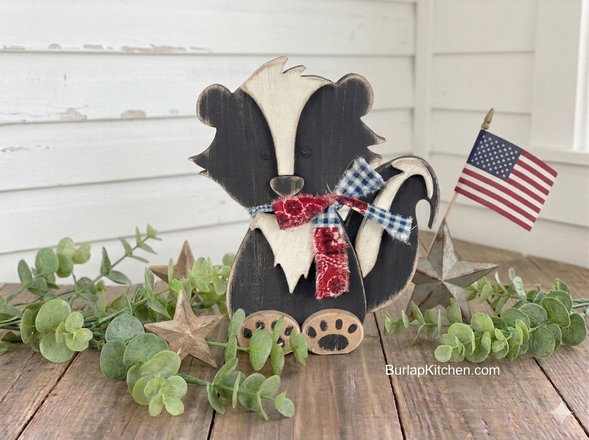 Stand Alone Skunk - Maple Wood DIY Craft Kit