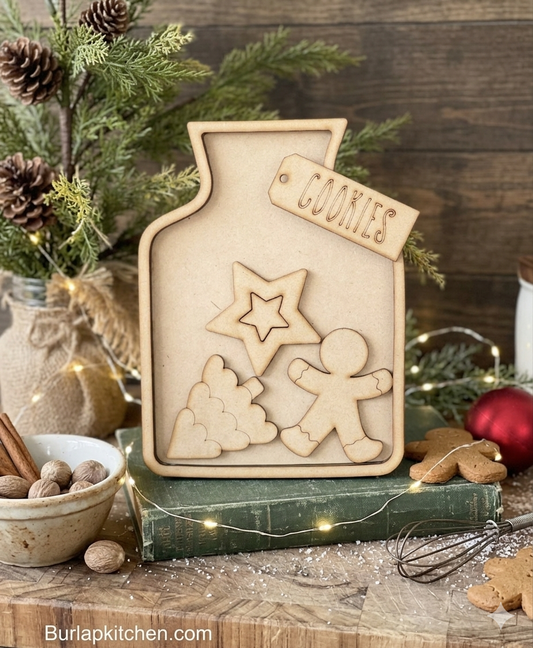 Christmas Cookie Jar - DIY Craft Kit