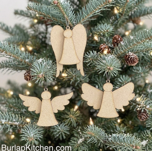 DIY Angel Ornaments, Set of 3
