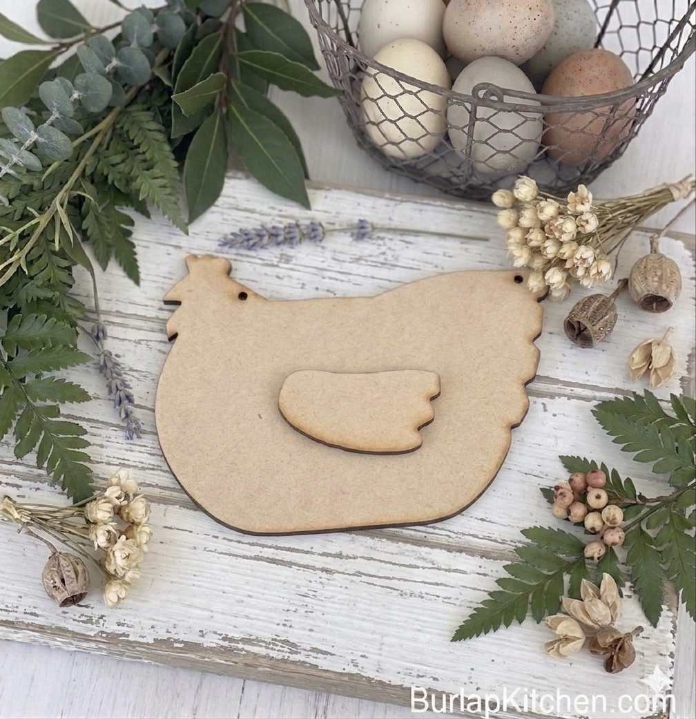 Hanging Hen Cutout - DIY Craft Kit