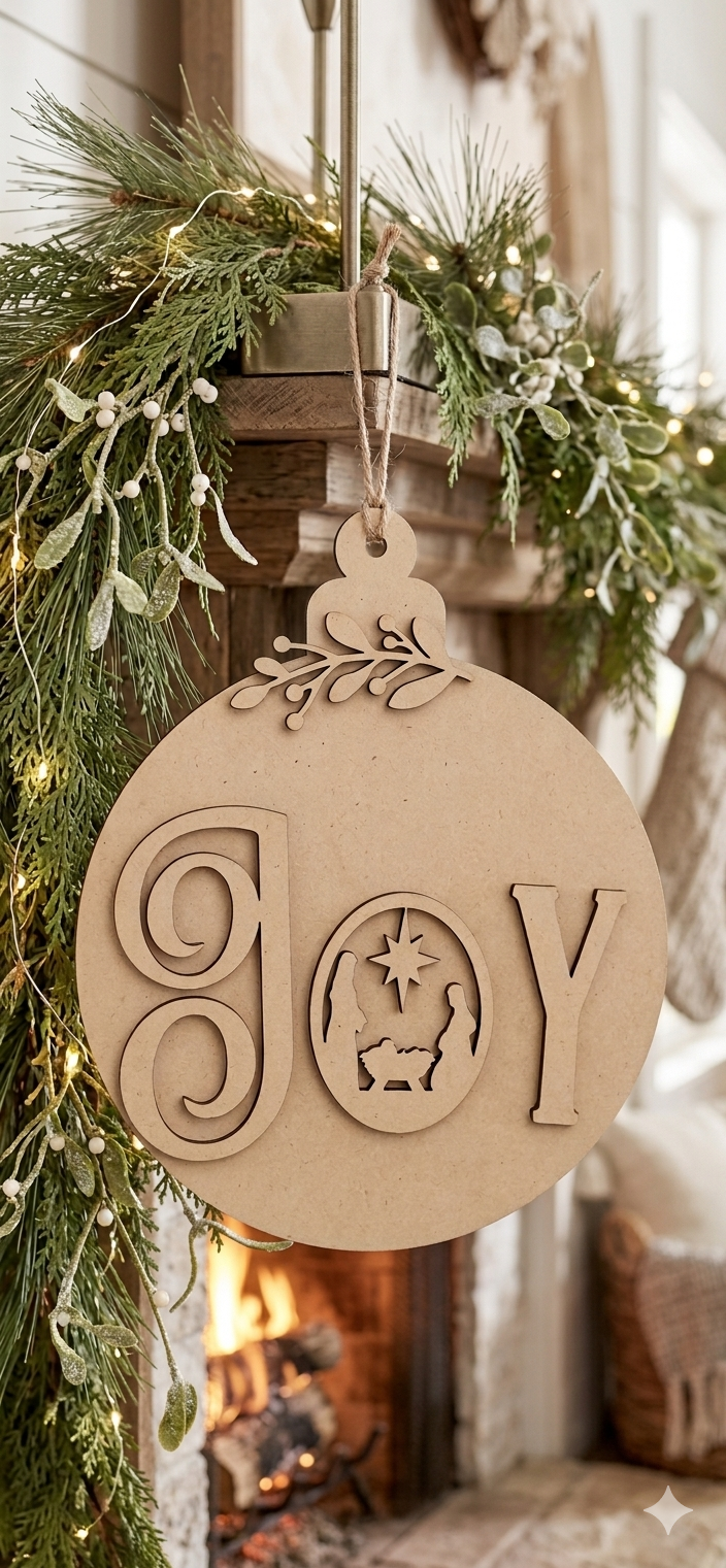 Over Sized Nativity Ornament Hanger - DIY Craft Kit