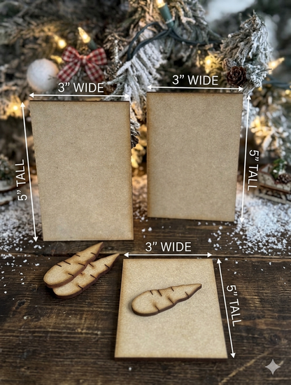 Small Rectangles w/Noses, Set of 3