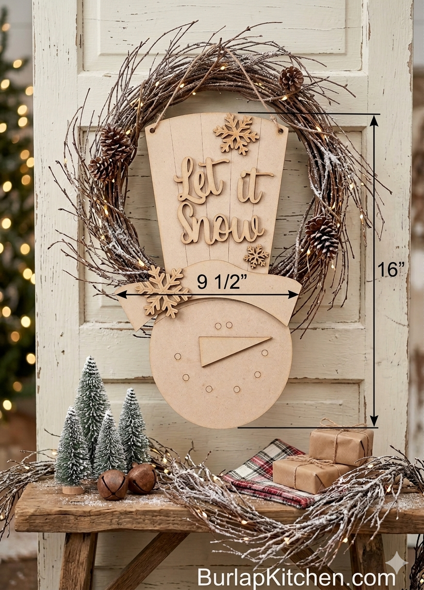 Tall Hat Snowman Hanger - DIY Craft Kit