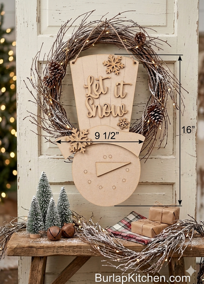 Tall Hat Snowman Hanger - DIY Craft Kit