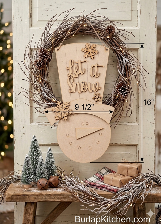 Tall Hat Snowman Hanger - DIY Craft Kit